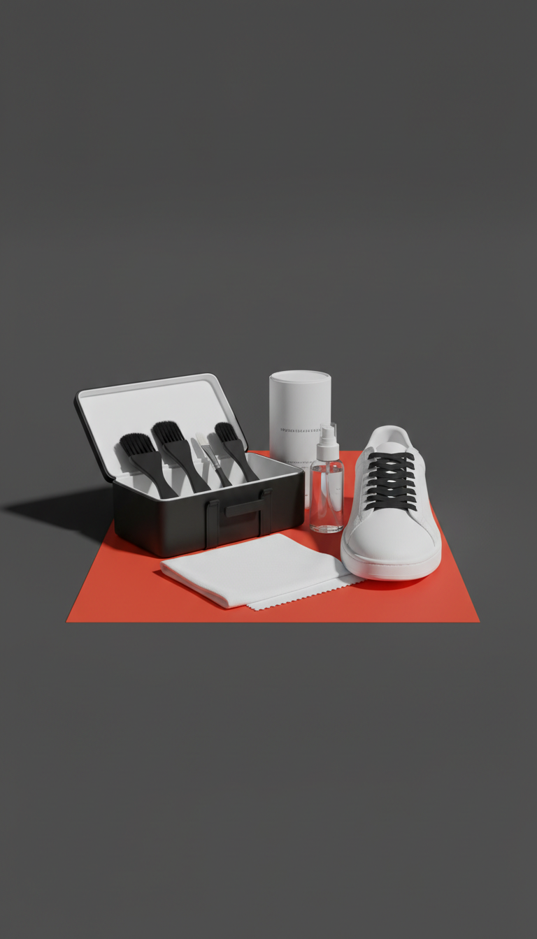 Portable sneaker care kit
